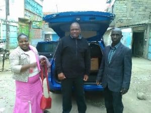 Pastor's wife Gladys, Pastor Zaphania and Patrick