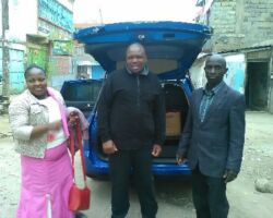 Pastor's wife Gladys, Pastor Zaphania and Patrick